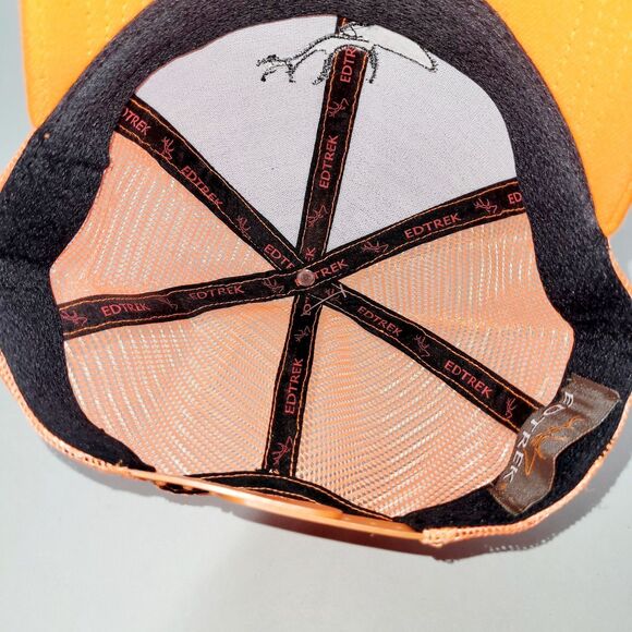 Edtrek High Performance Trucker Hat Cap Mesh Hunting High Visibility Orange - Picture 6 of 7